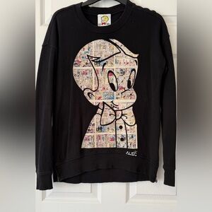 Forever 21 Black Graphic Sweatshirt